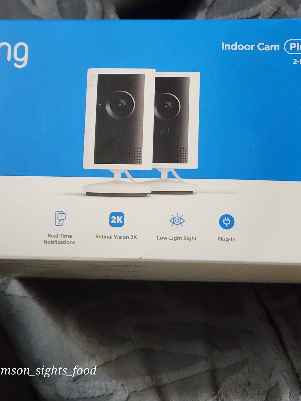 Ring Indoor Cam 2-Pack – White and Black Cameras